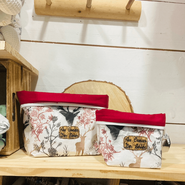 Trousse transformable en panière cerf