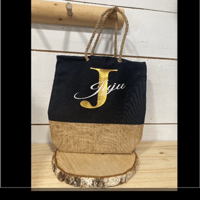 Sac cabas Initial + prénom 