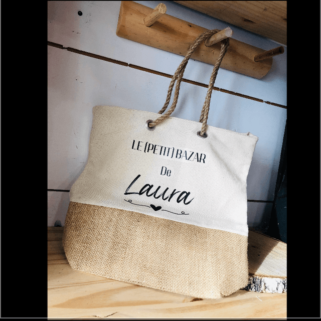 Sac cabas le (petit) bazar de Prénom 