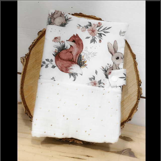Carnet santé forêt crème 