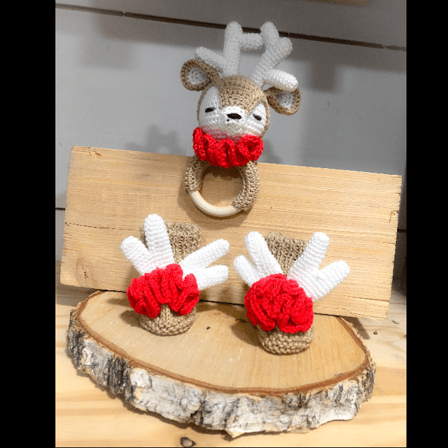 Hochet Biche de Noël 