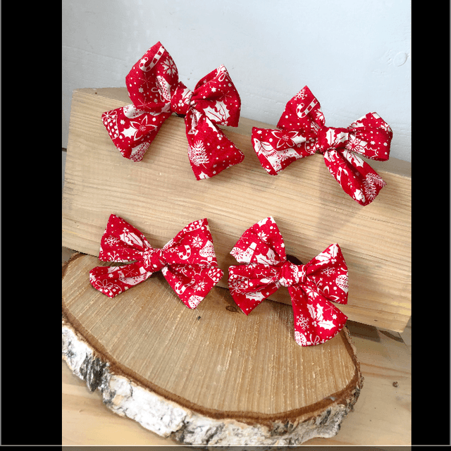 Ruban Noeud imprimé Noël 