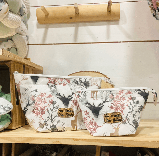 Trousse transformable en panière cerf